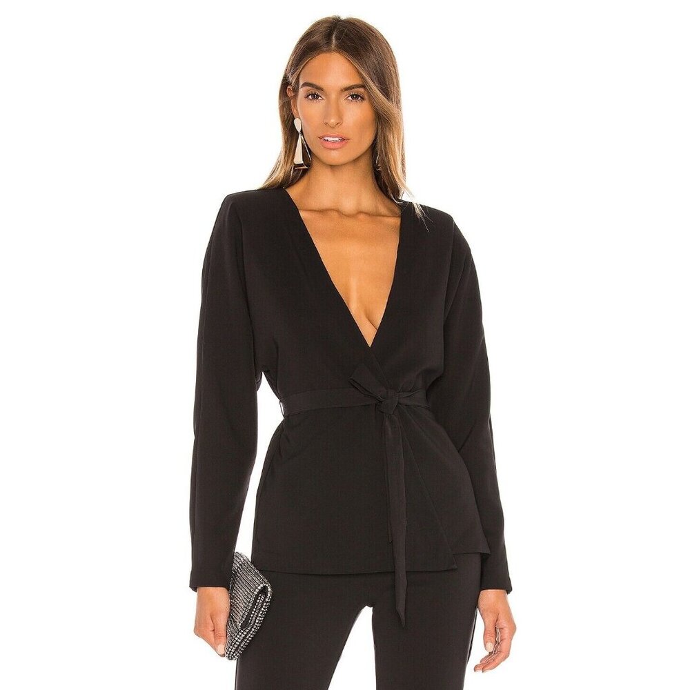 Michael Costello x REVOLVE Harriet Jacket Black